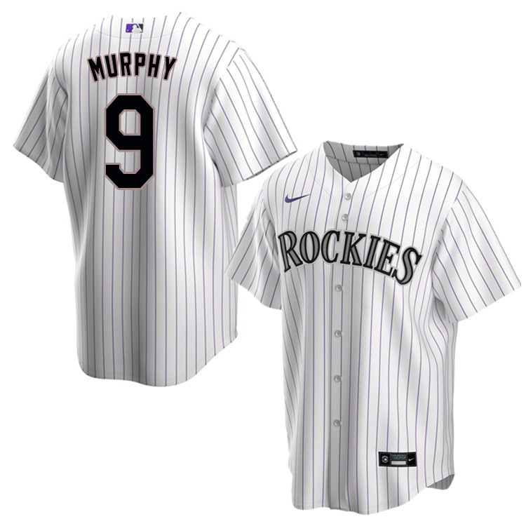 Nike Men #9 Daniel Murphy Colorado Rockies Baseball Jerseys Sale-White
